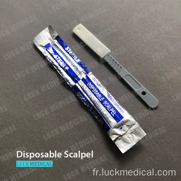 Blade scalpel médical jetable stérilisé